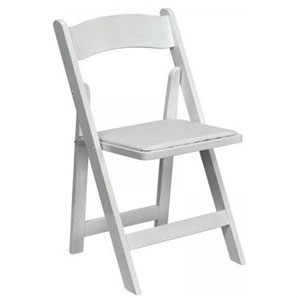 White Folding Gladiator Chair