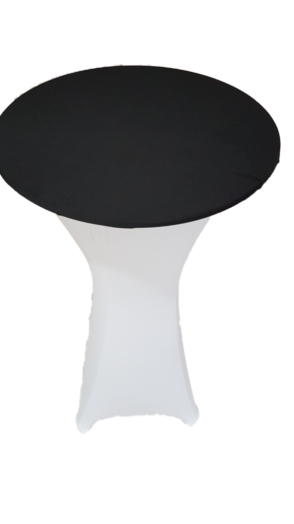 Black dry bar toppers on white
