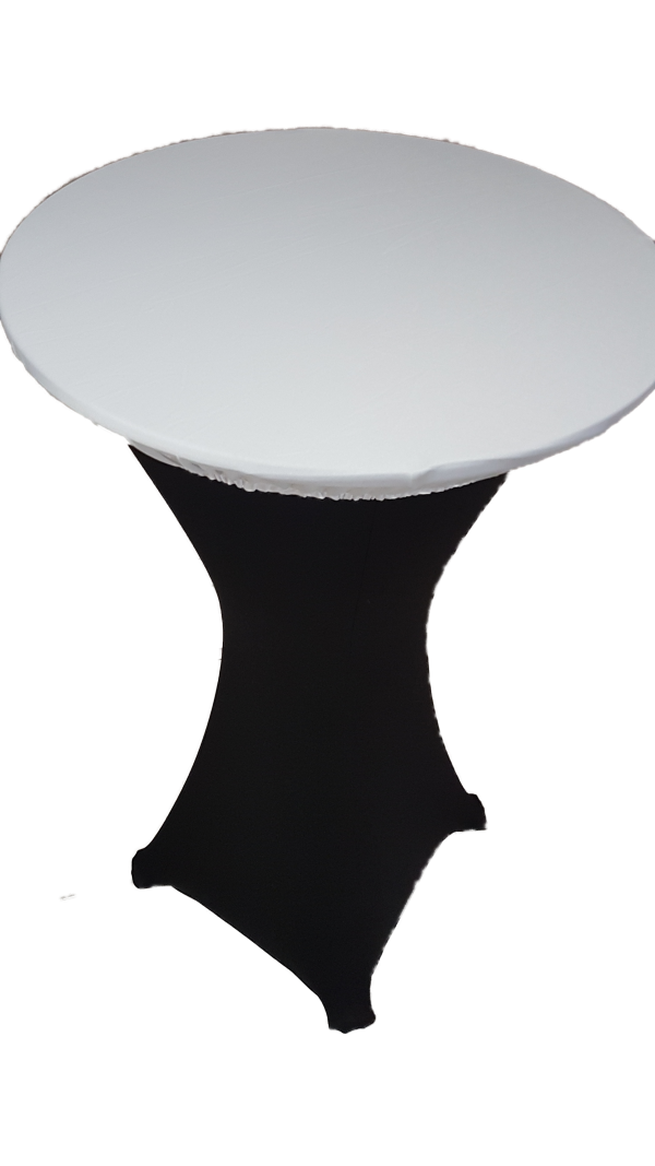 White on black topper